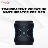 it'spleaZure transparent vibrating masturbator for men with dual stimulation